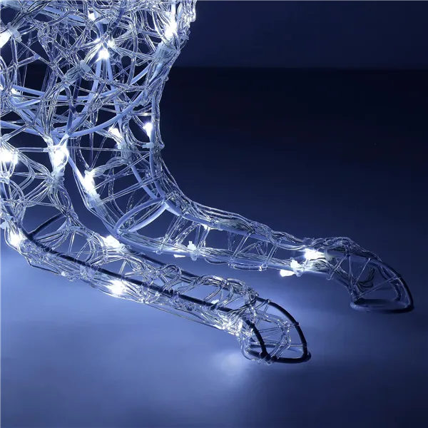 Ziemassvētku dekorācija LED ziemeļbriedis Springos CL4121 130 LED, auksti balts